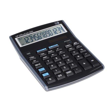 HP OfficeCalc 200 calculadora Escritorio Calculadora financiera Negro