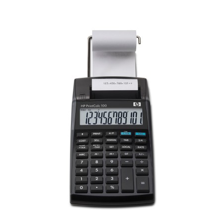 HP PrintCalc 100 calculadora Escritorio Calculadora de impresión Negro