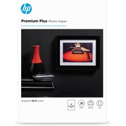 Papel fotográfico semibrillante HP Premium Plus - 20 hojas A4 210 x 297 mm