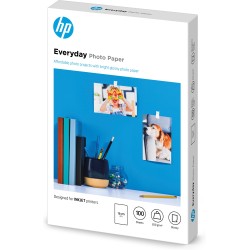 Papel fotográfico brillante HP Everyday - 100 hojas 10 x 15 cm