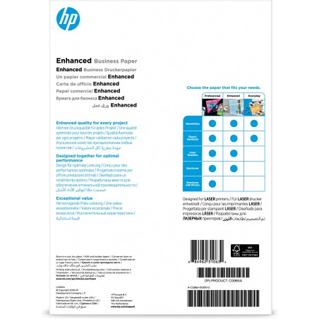 Papel láser brillante profesional HP de 150 g m²- 150 hojas A4 210 x 297 mm