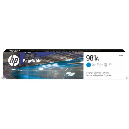 Cartucho original HP PageWide 981A cian