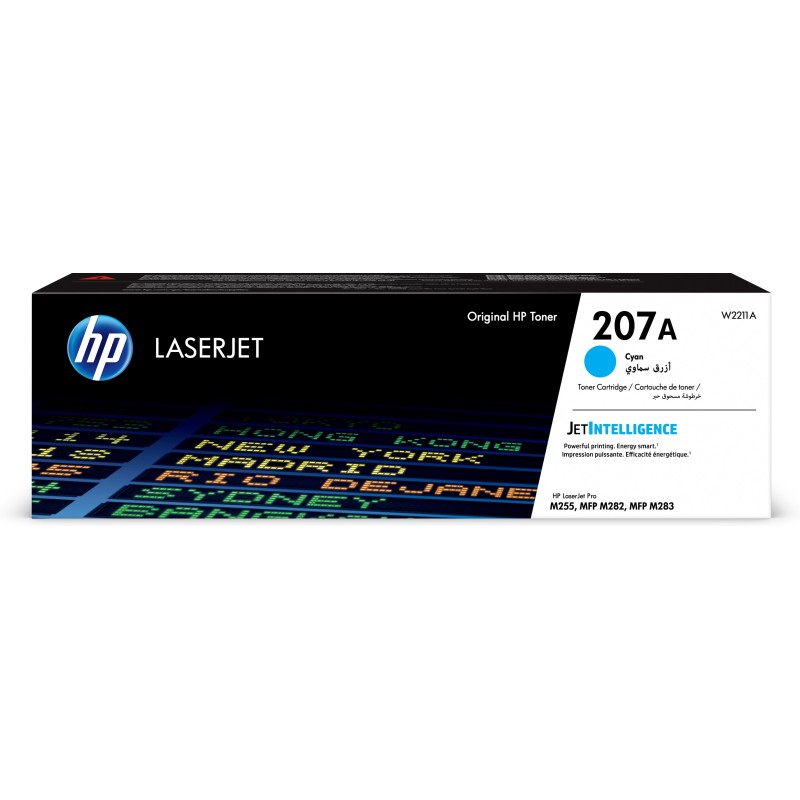 Cartucho de tóner Original HP 207A LaserJet cian