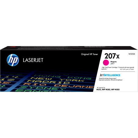 Cartucho de tóner Original HP 207X LaserJet magenta de alta capacidad