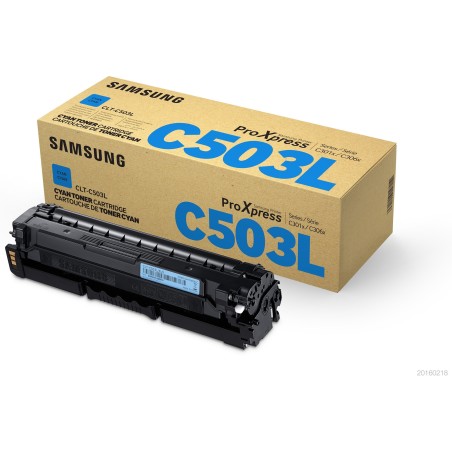 Cartucho de tóner Samsung CLT-C503L de alta capacidad cian