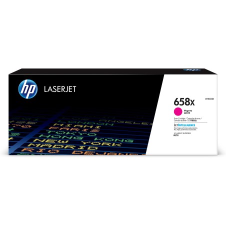 Cartucho de tóner Original HP LaserJet 658X magenta de alta capacidad