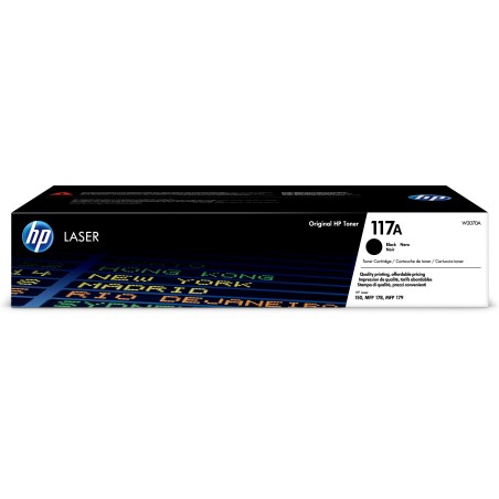 Cartucho de tóner Original HP Laser 117A negro