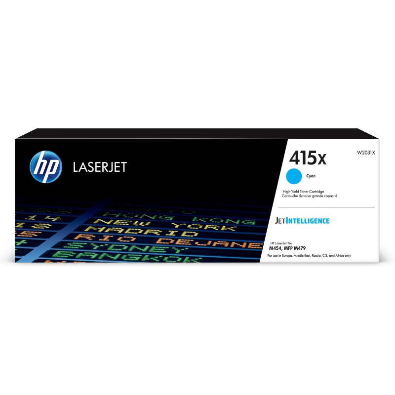 Cartucho de tóner Original HP LaserJet HP 415X cyan de alta capacidad