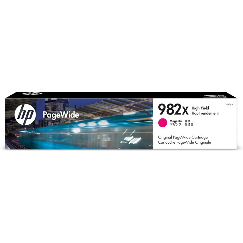 Cartucho PageWide 982X Original HP de alta capacidad magenta