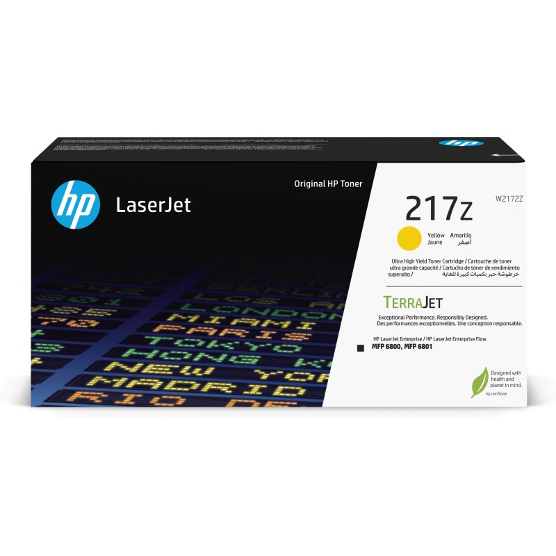 Cartucho de tóner Original HP LaserJet 217Z de ultra alta capacidad amarillo