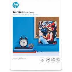 Papel fotográfico con brillo HP Everyday - 100 hojas A4 210 x 297 mm