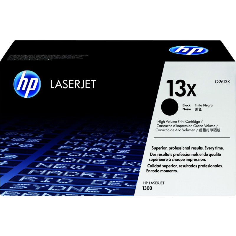 Cartucho de tóner original LaserJet HP 13X de alta capacidad negro