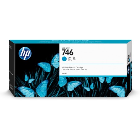 Cartucho de tinta cian HP DesignJet 746 de 300 ml