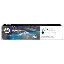 Cartucho original HP PageWide 981X negro de alto rendimiento