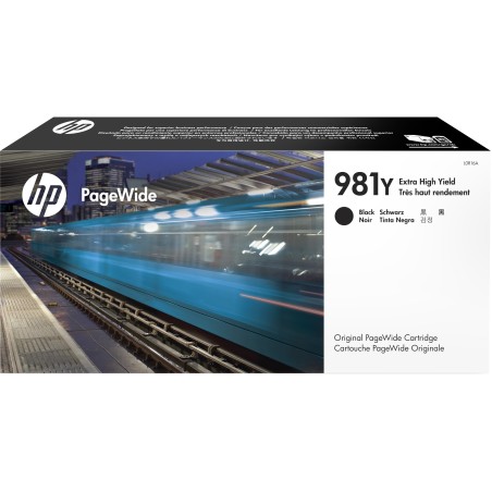 Cartucho original HP PageWide 981Y negro de alto rendimiento