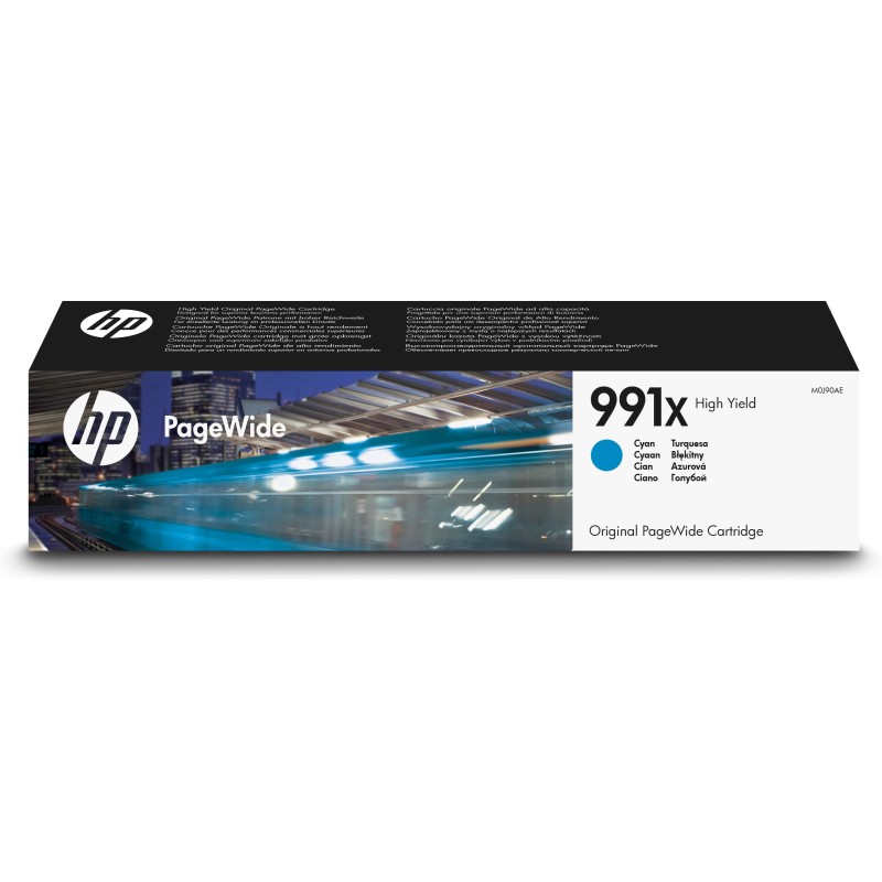 Cartucho Original HP PageWide 991X de alta capacidad cian