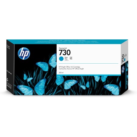 Cartucho de tinta HP DesignJet 730 cian de 300 ml