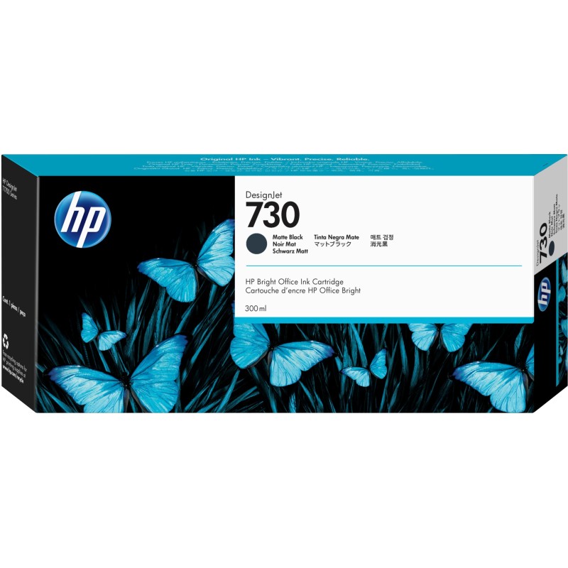 Cartucho de tinta HP DesignJet 730 negro mate de 300 ml