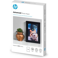 Papel fotográfico con brillo HP Advanced - 100 hojas 10 x 15 cm sin bordes