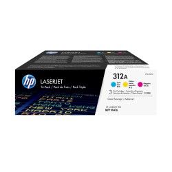 Pack de ahorro de 3 cartuchos de tóner original LaserJet HP 312A cian magenta amarillo