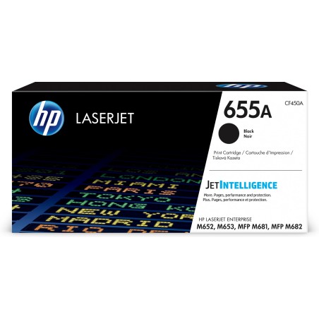 Cartucho de tóner Original HP LaserJet 655A negro