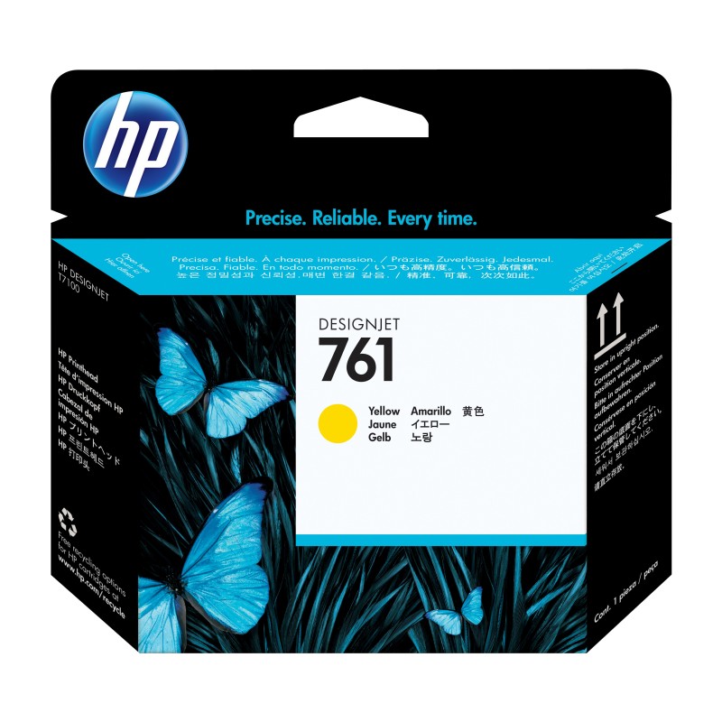 Cabezal de impresión Designjet HP 761 amarillo