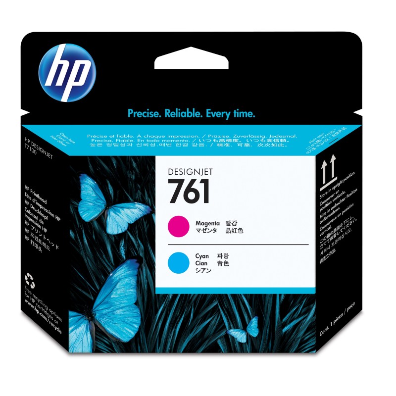 Cabezal de impresión Designjet HP 761 magenta cian