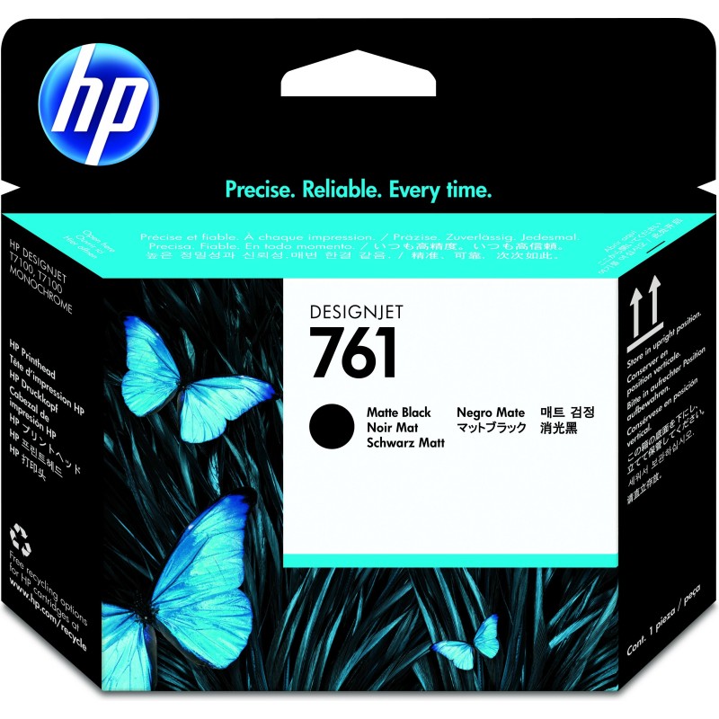 Cabezal de impresión DesignJet HP 761 negro mate negro mate