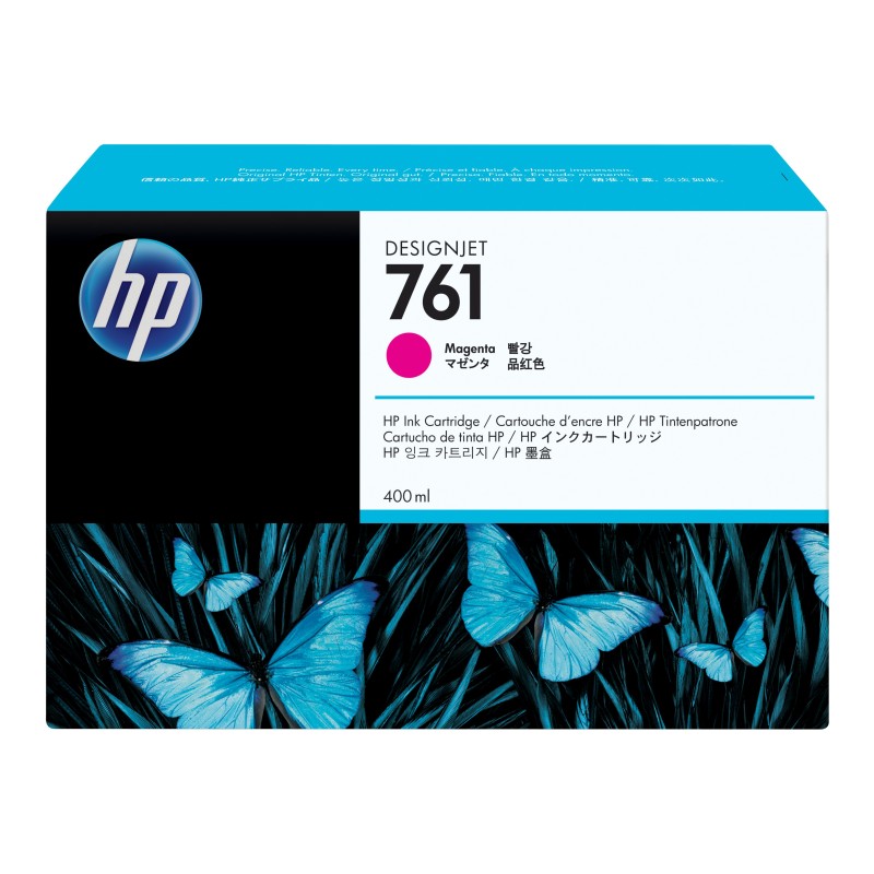 Cartucho de tinta DesignJet HP 761 magenta de 400 ml