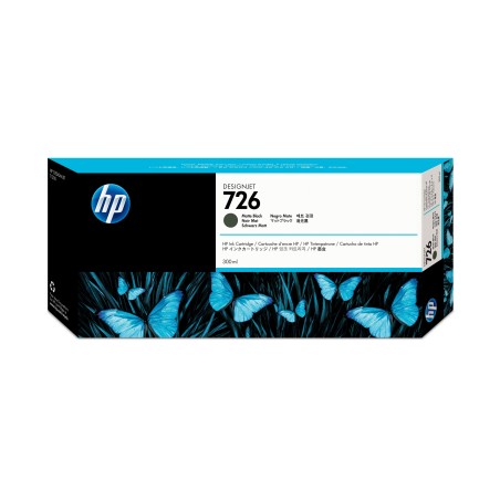 Cartucho de tinta DesignJet HP 726 negro mate de 300 ml