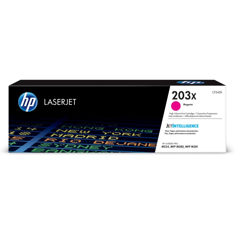 Cartucho de tóner Original HP LaserJet 203X magenta de alta capacidad