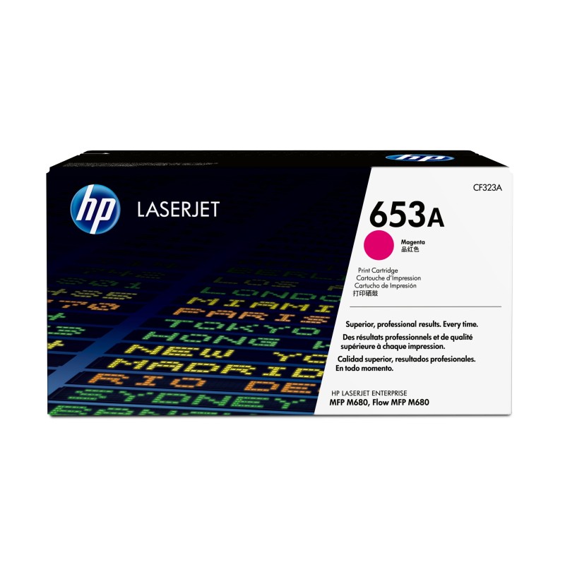 Cartucho de tóner original LaserJet HP 653A magenta