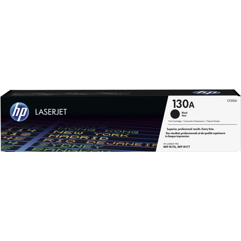 Cartucho de tóner original LaserJet HP 130A negro