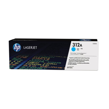 Cartucho de tóner original LaserJet HP 312A cian