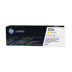 Cartucho de tóner original LaserJet HP 312A amarillo