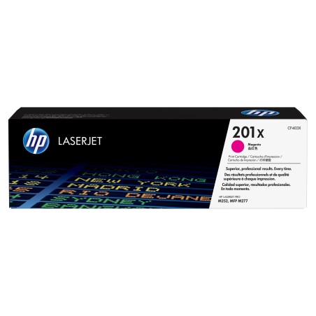 Cartucho de tóner original LaserJet HP 201X magenta de alta capacidad