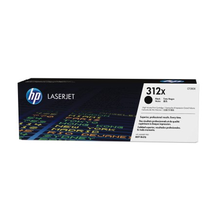 Cartucho de tóner original LaserJet HP 312X de alta capacidad negro