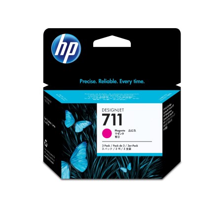 Pack de ahorro de 3 cartuchos de tinta HP 711 magenta de 29 ml