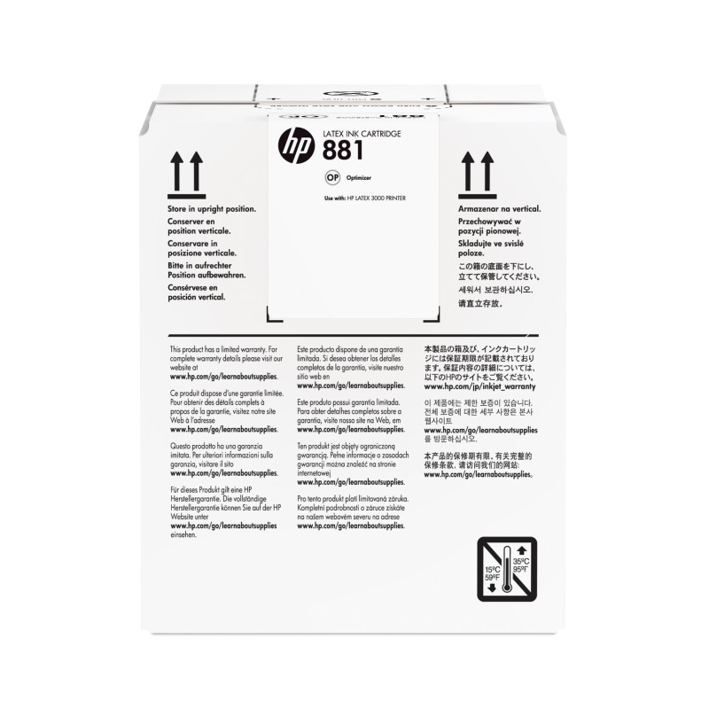 Cartucho de optimización Latex HP 881 de 5 litros