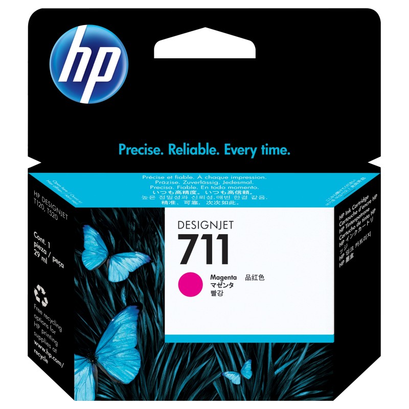 Cartucho de tinta HP 711 magenta de 29 ml