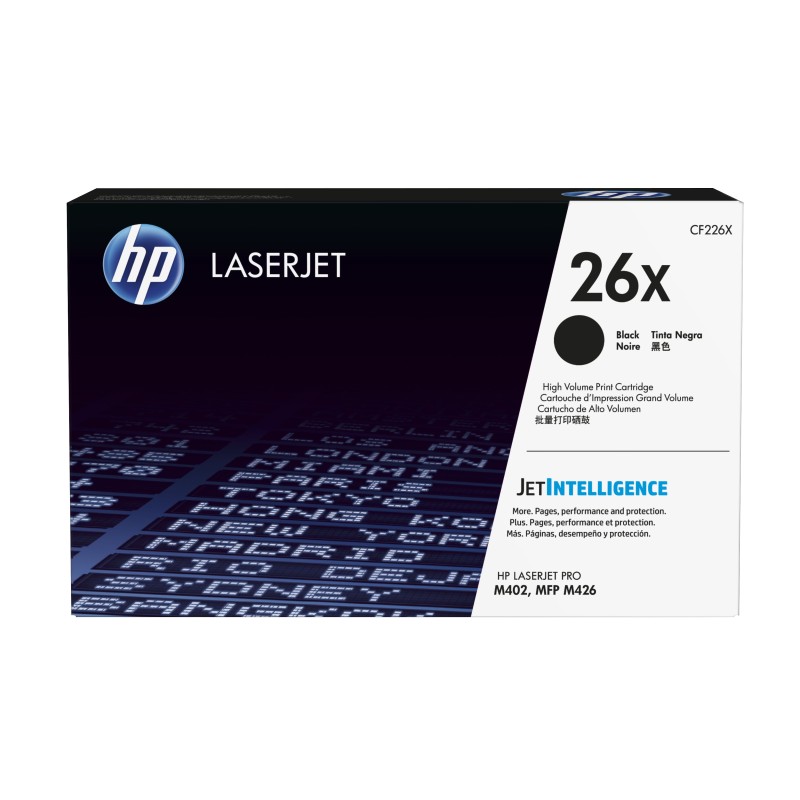 Cartucho de tóner original HP LaserJet 26X de alta capacidad negro