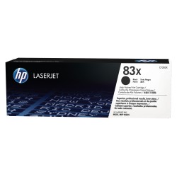 Cartucho de tóner original LaserJet HP 83X de alta capacidad negro