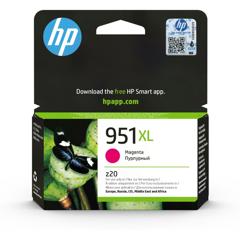 Cartucho de tinta original HP 951XL de alta capacidad magenta