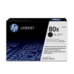 Cartucho de tóner original LaserJet HP 80X de alta capacidad negro