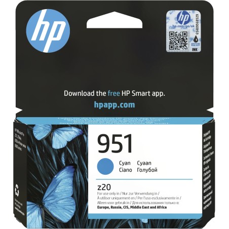 Cartucho de tinta original HP 951 cian