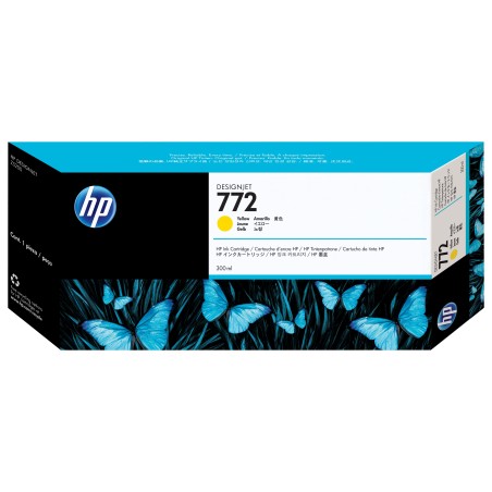 Cartucho de tinta DesignJet HP 772 amarillo de 300 ml