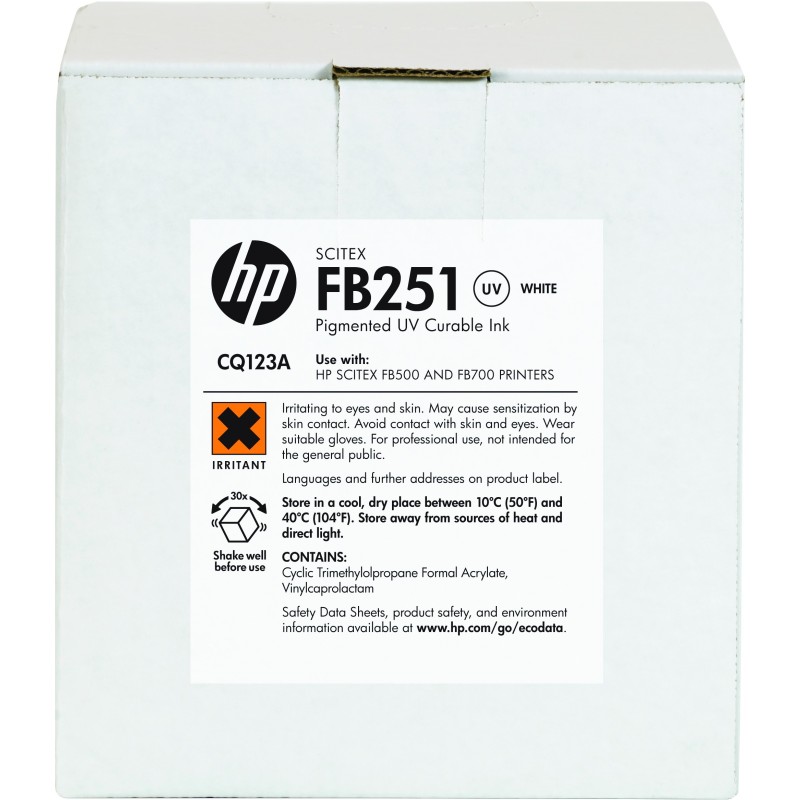 Tinta Scitex HP FB251 blanca de 2 litros