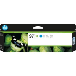 Cartucho de tinta original HP 971XL de alta capacidad cian