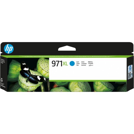 Cartucho de tinta original HP 971XL de alta capacidad cian