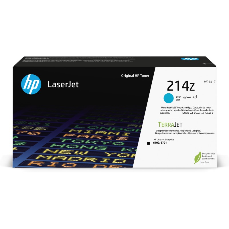 Cartucho de tóner Original HP LaserJet 214Z de ultra alta capacidad cian